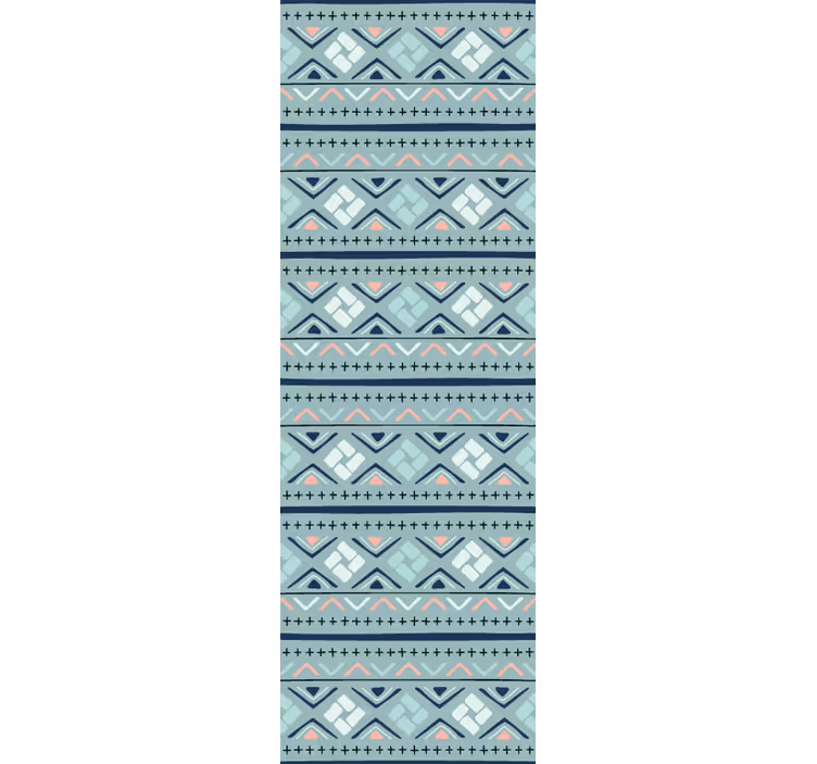 Carta da parati geometrica etnia in toni tenui - TenStickers