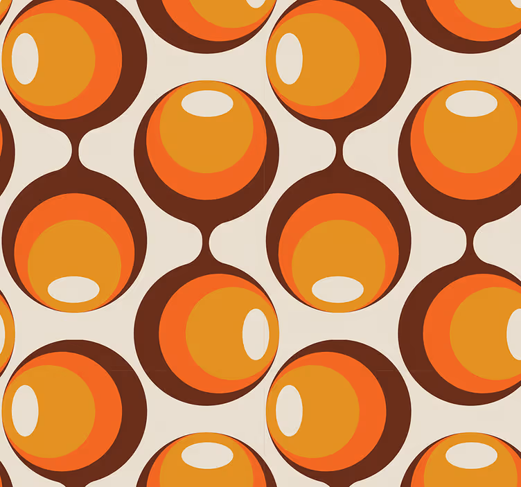 Carta da parati vintage texture design semioblungo anni 70 - TenStickers
