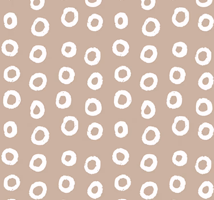 Carta da parati geometrica bolle bianche - TenStickers