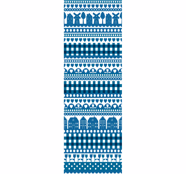 Carta da parati città e paesi Blu delft - TenStickers