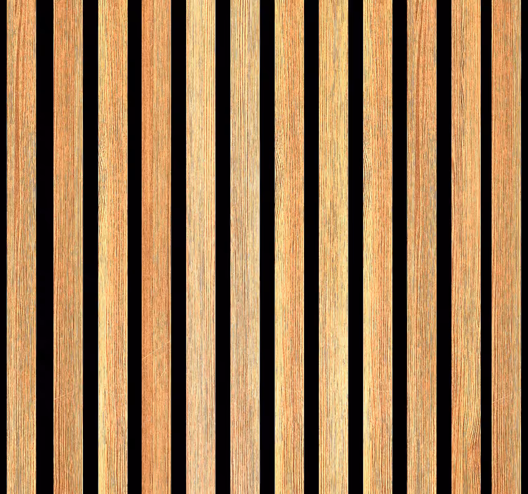 Carta da parati adesiva effetto legno doghe in teak - TenStickers