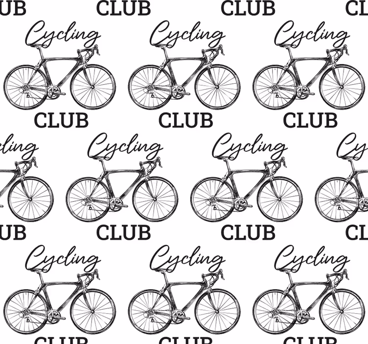 Carta da parati camera società ciclistica - TenStickers