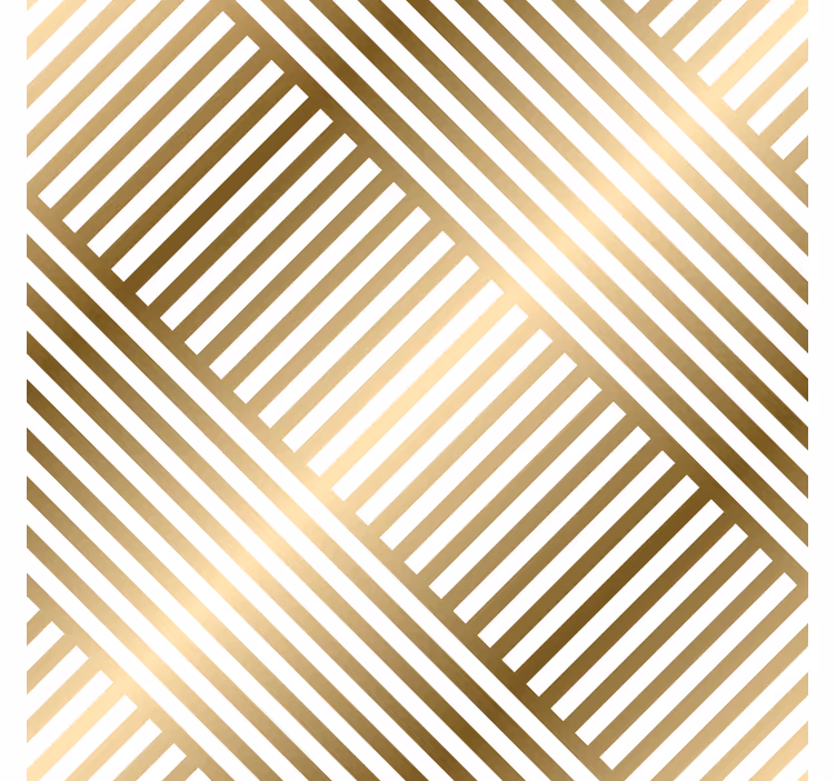 Carta da parati ingresso linee geometriche dorate - TenStickers
