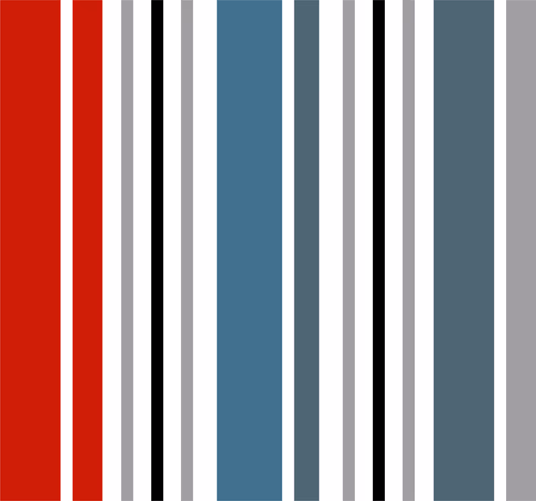 Carta da parati verticale blu e rosso - TenStickers