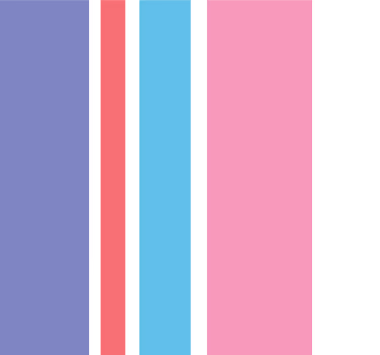 Carta da parati verticale viola e rosa - TenStickers