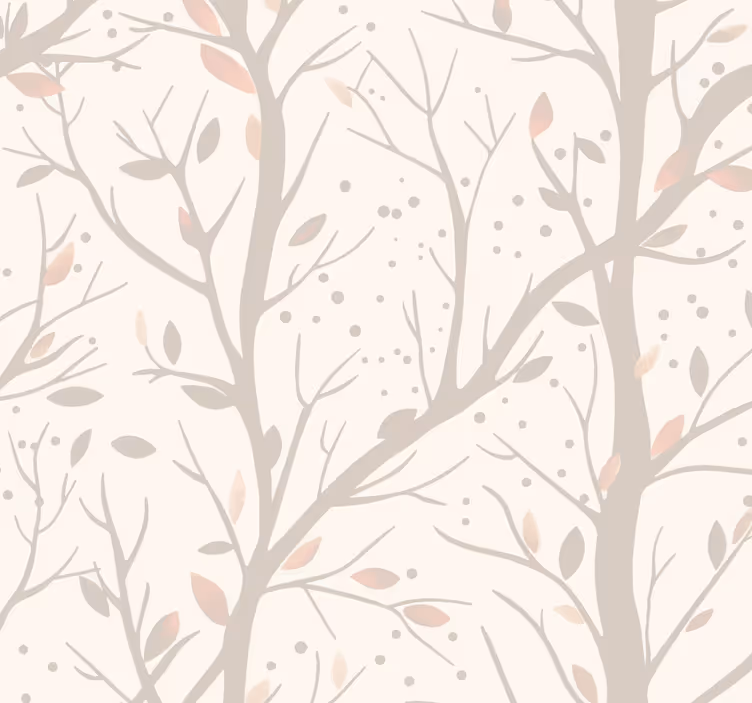 Carta da parati neonato grandi rami beige - TenStickers