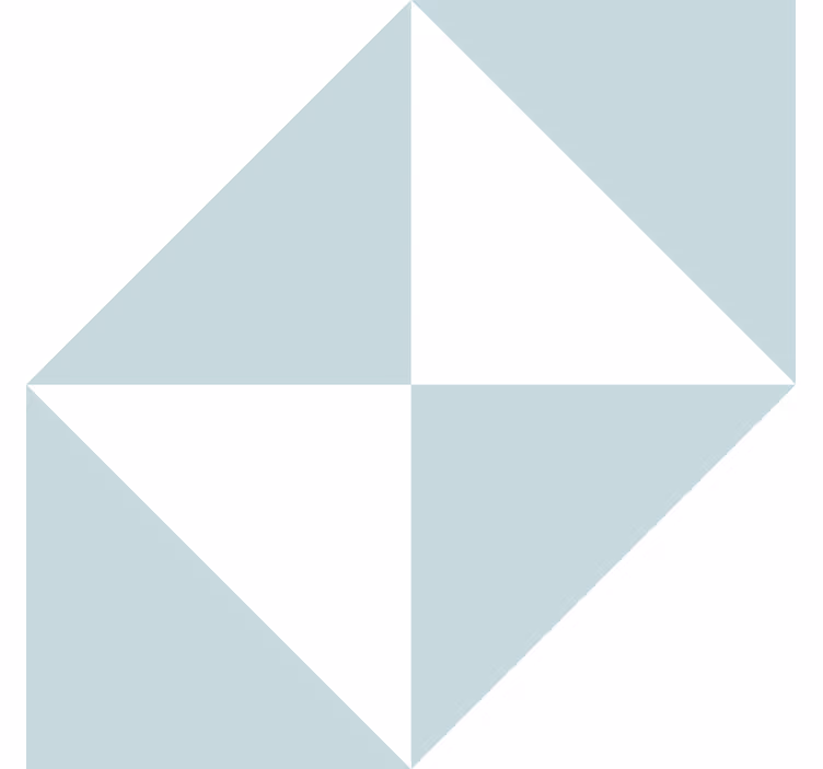 Carta da parati geometrica triangoli blu - TenStickers