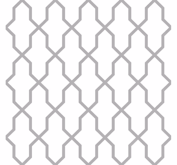 Carta da parati geometrica armonia grigia - TenStickers