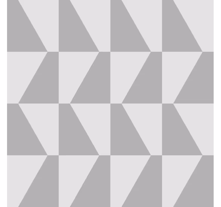 Carta da parati geometrica trapezio grigio - TenStickers