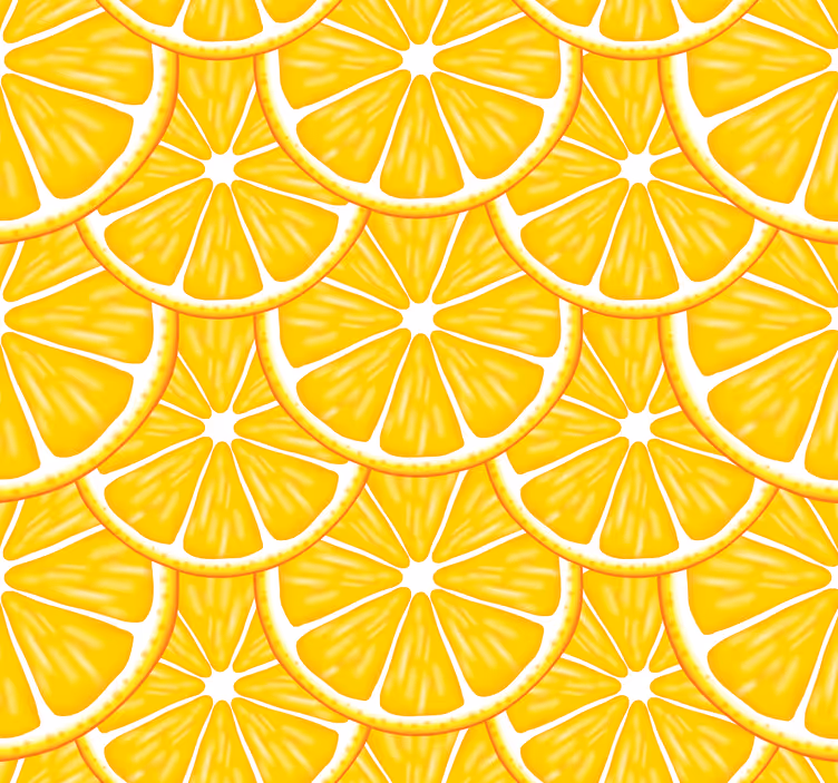 carta da parati cucina motivo a fetta di agrumi - TenStickers