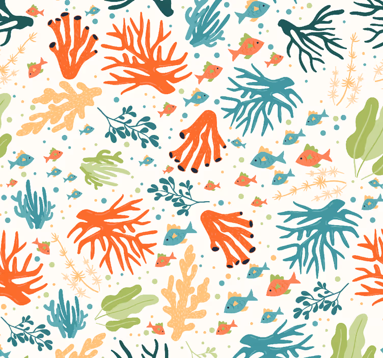 Carta da parati natura botanici marini - TenStickers