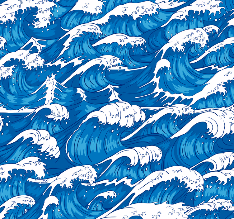 Carta da parati natura onde oceaniche - TenStickers