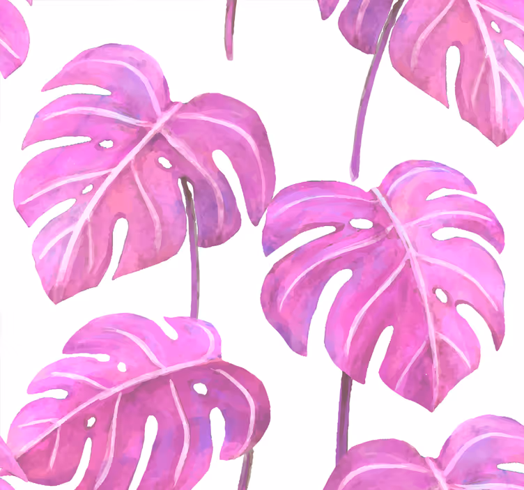 Carta da parati foglie monstera deliziosa - TenStickers