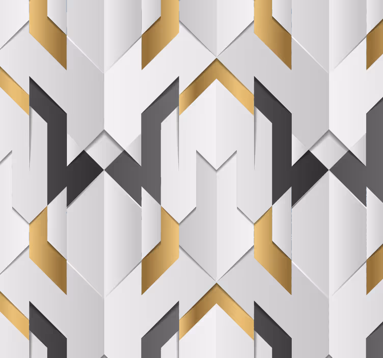 Carta da parati geometrica motivo geometrico a zigzag - TenStickers