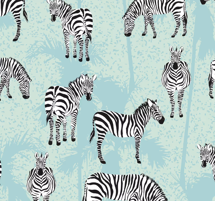 Carta da parati zebrata fantasia zebrata - TenStickers