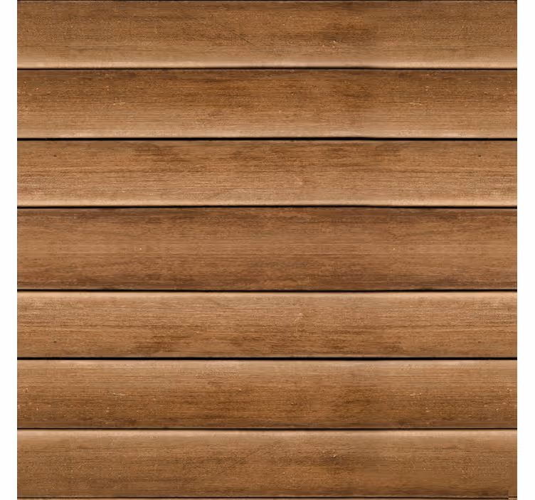 Carta da parati corridoio assi di legno orizzontali - TenStickers