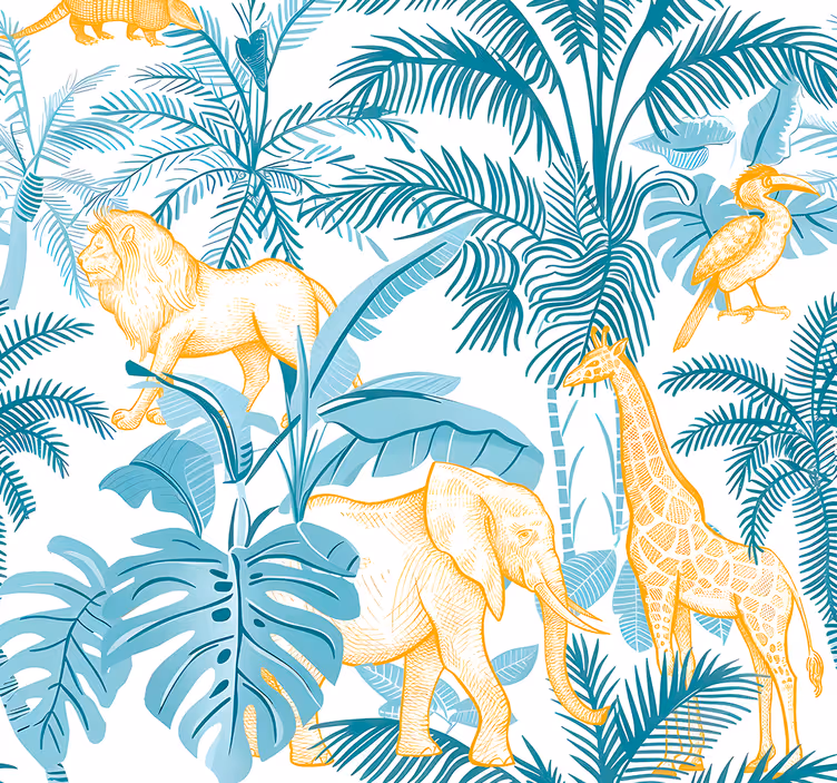 Carta da parati animali modello africano - TenStickers