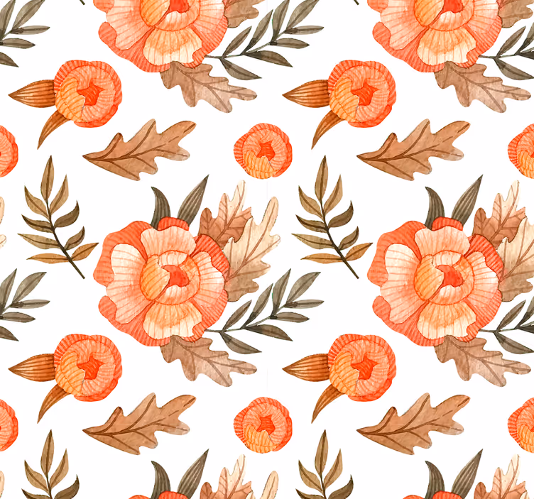Carta da parati floreale motivo di composizione floreale - TenStickers