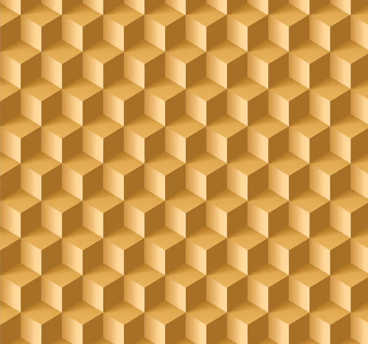 Carta da parati 3d struttura cubica beige - TenStickers