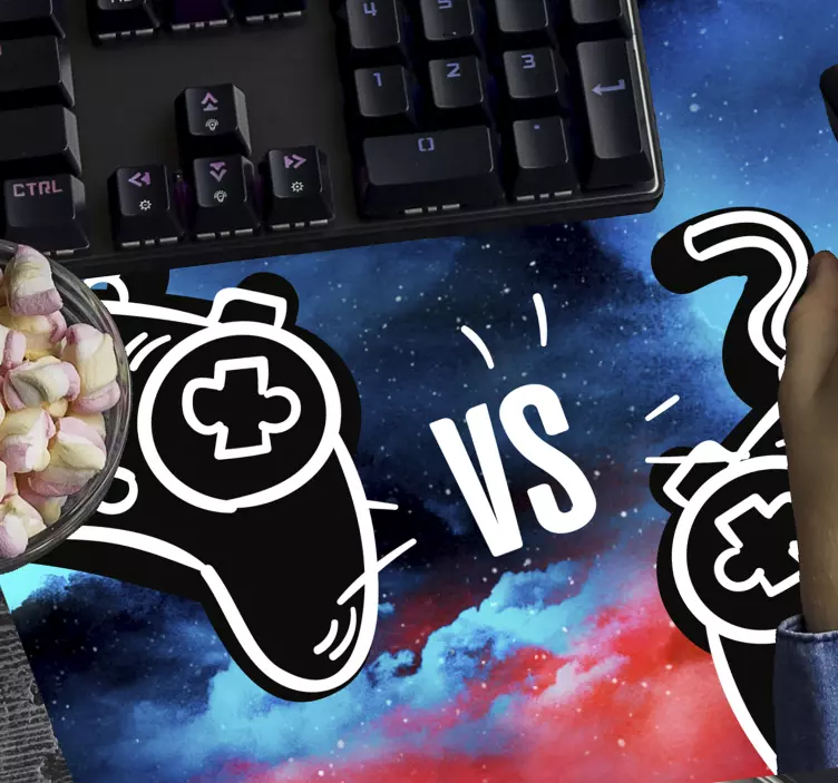 Tappetino mouse gaming controller gaming versus - TenStickers