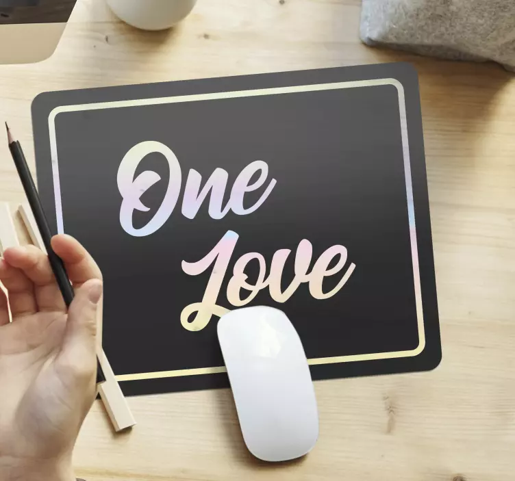 Tappetino mouse con frase un amore citazione - TenStickers
