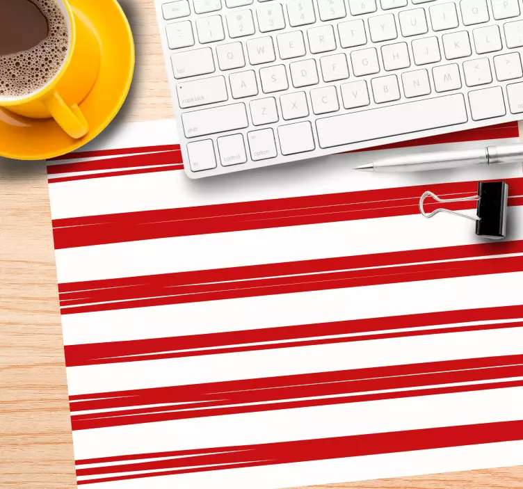 Tappetino mouse con motivi e texture a righe bold - TenStickers