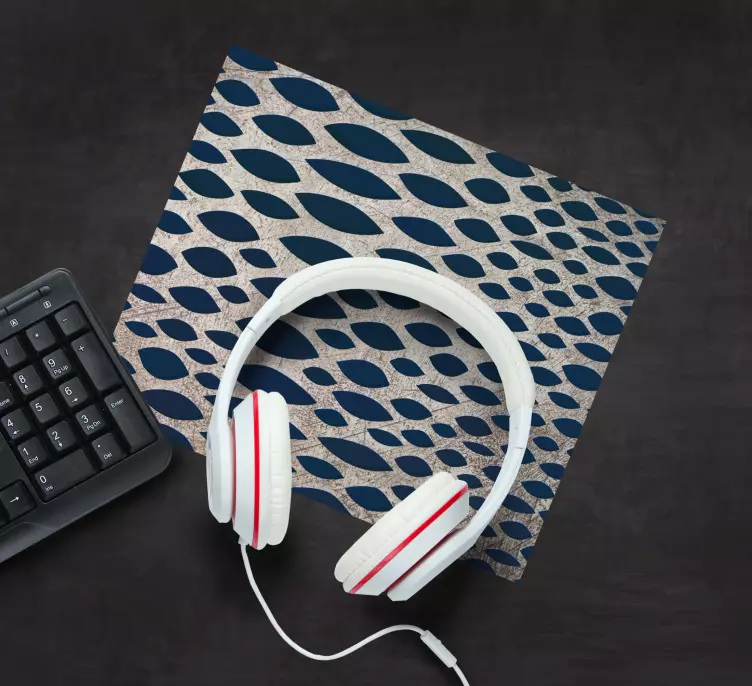 Tappetino mouse con motivi e texture a scaglie stilizzate - TenStickers