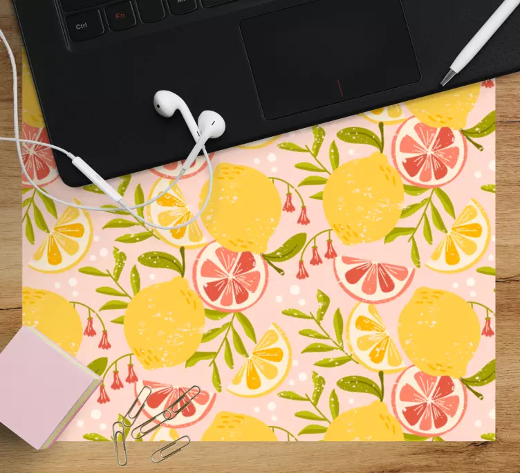 Tappetino mouse con motivi e texture fruttati - TenStickers