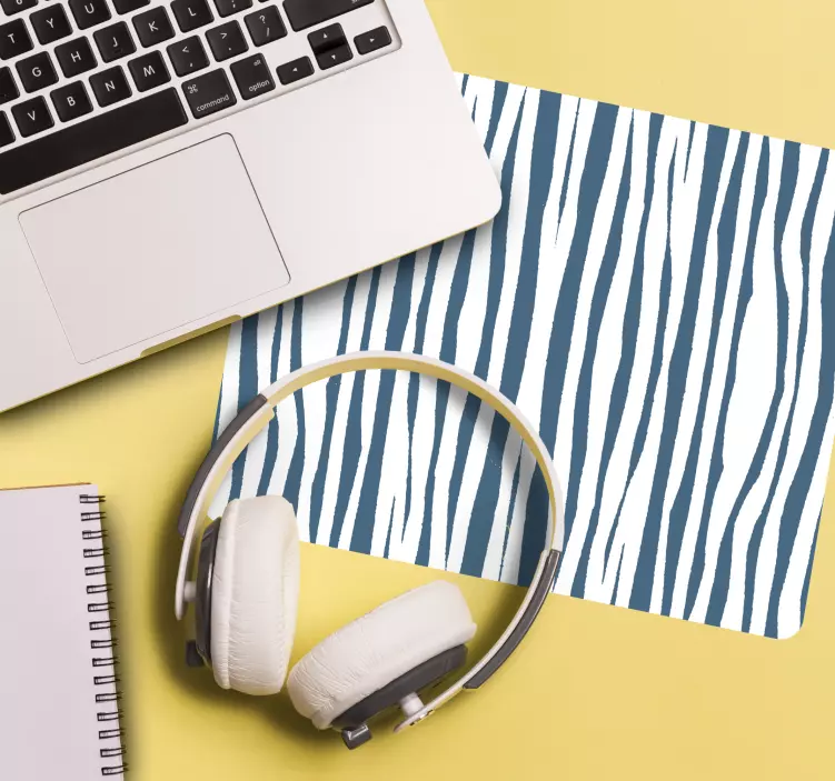 Tappetino mouse con motivi e texture motivo rigato chic - TenStickers