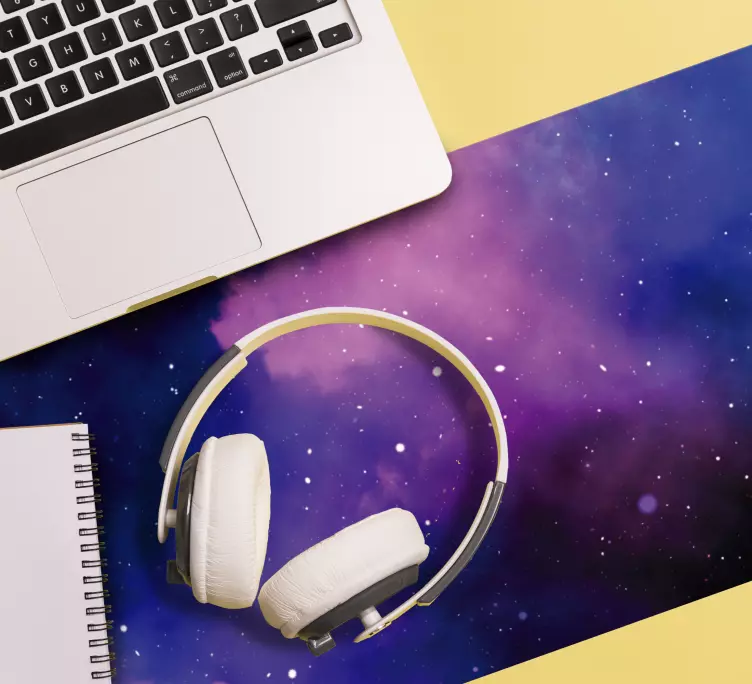 Tappetino mouse con motivi e texture nebulosa cosmica - TenStickers