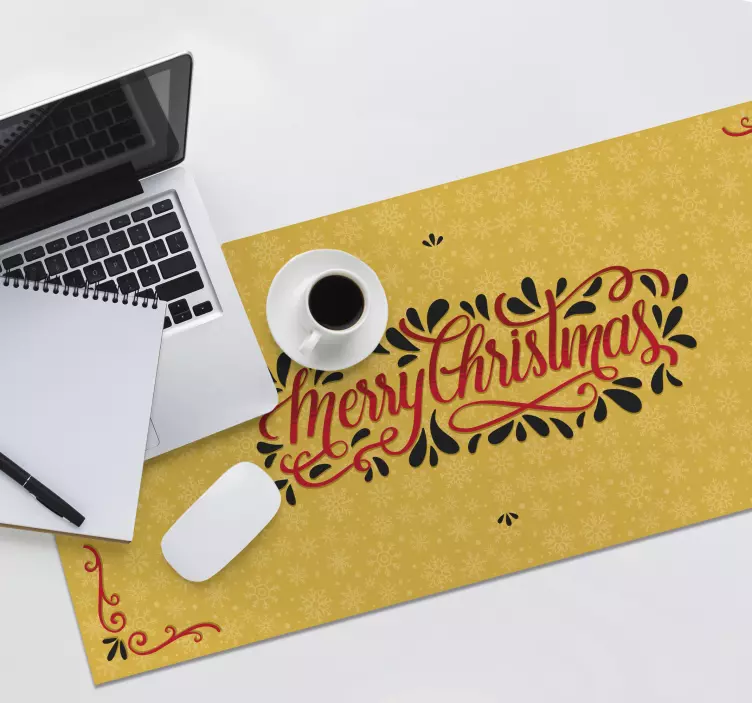 Tappetino mouse di natale con accento tipografico festivo - TenStickers