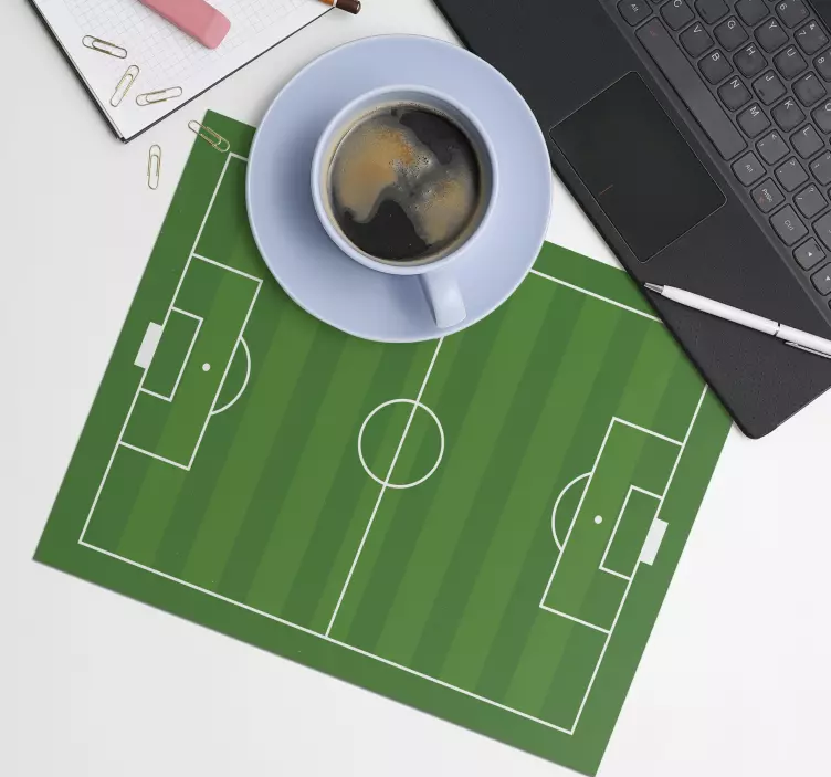 Tappetino mouse gaming campo da calcio - TenStickers