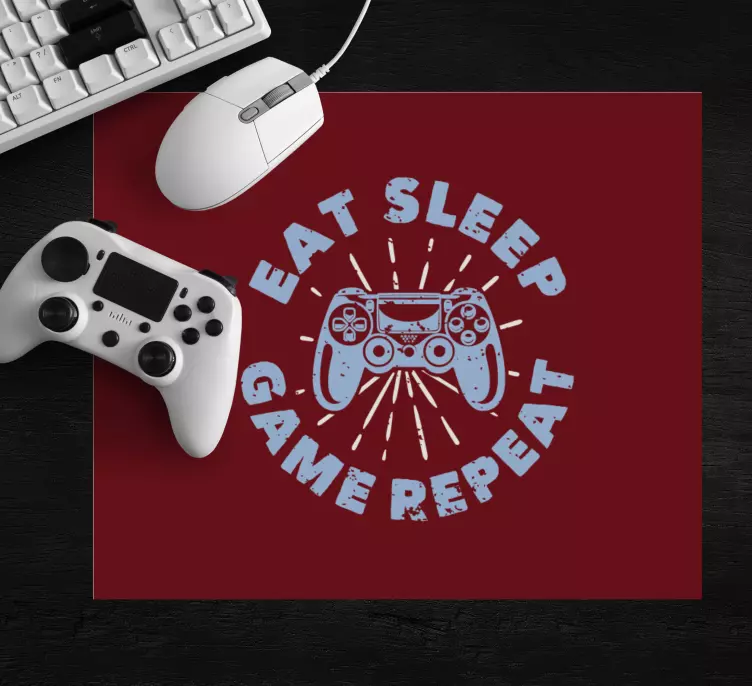 Tappetino mouse gaming citazione sullo stile di vita gamer - TenStickers
