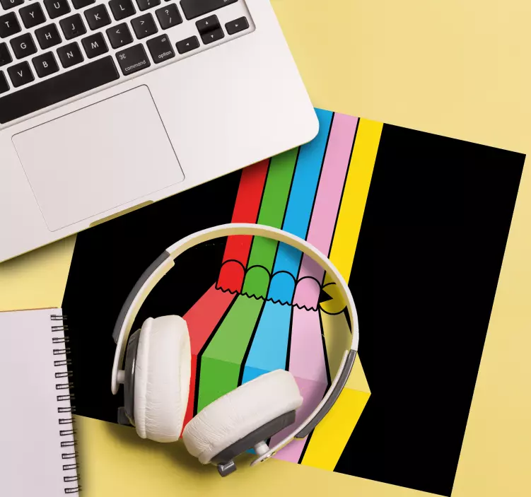 Tappetino mouse gaming design a matita colorato - TenStickers