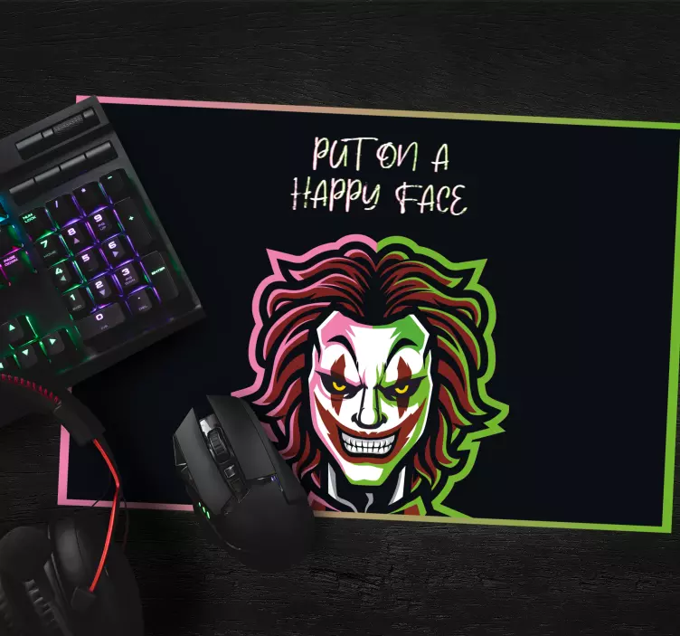 Tappetino mouse gaming design clown inquietante - TenStickers