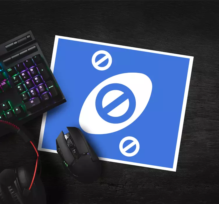 Tappetino mouse emblema dell'occhio stilizzato - TenStickers