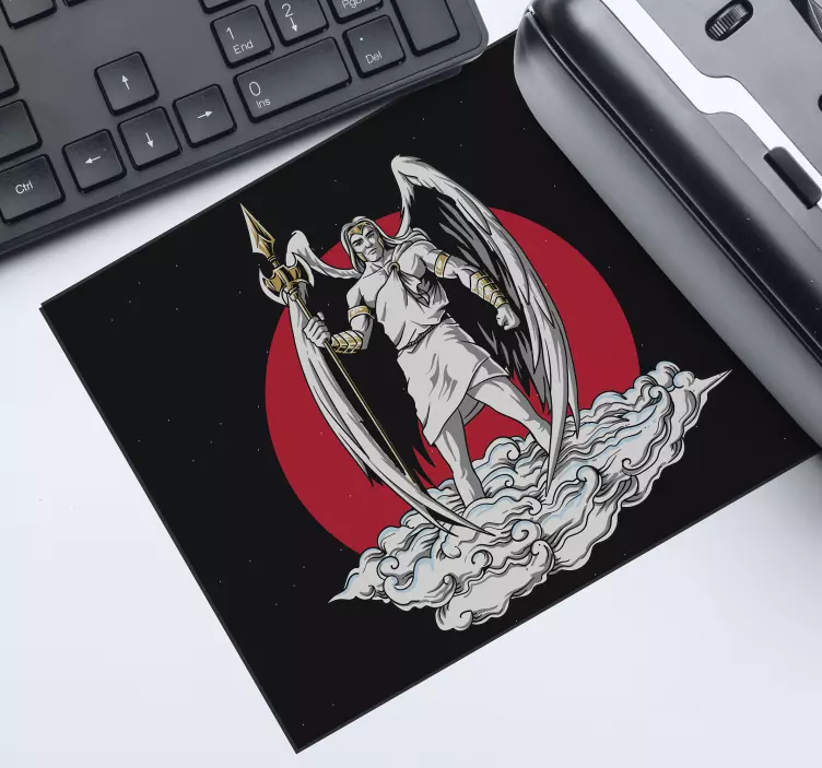 Tappetino mouse gaming guardiano alato epico - TenStickers
