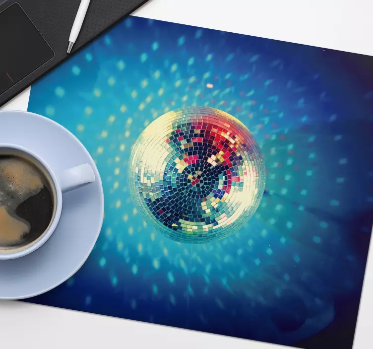 Tappetino mouse gaming luccichio disco ball - TenStickers