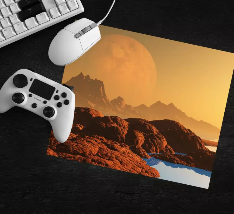 Tappetino mouse gaming paesaggio alieno - TenStickers