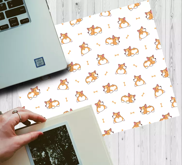 Tappetino mouse gaming personaggi volpe carini - TenStickers
