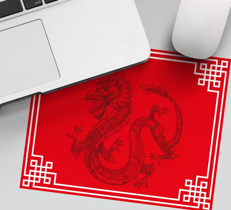 Tappetino mouse gaming rappresentazione artistica drago - TenStickers