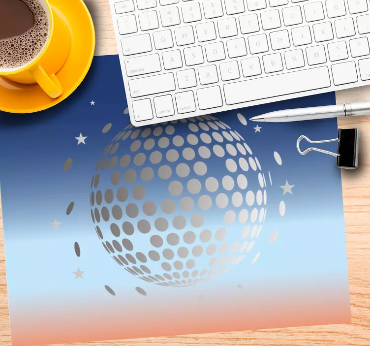 Tappetino mouse gaming sfera celestiale stilizzata - TenStickers