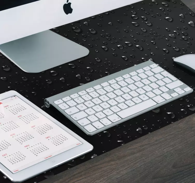 Tappetino mouse gaming superficie gocce d'acqua - TenStickers