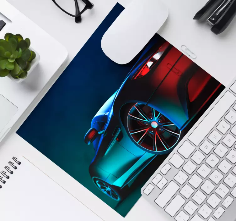 Tappetino mouse gaming vista laterale auto elegante - TenStickers