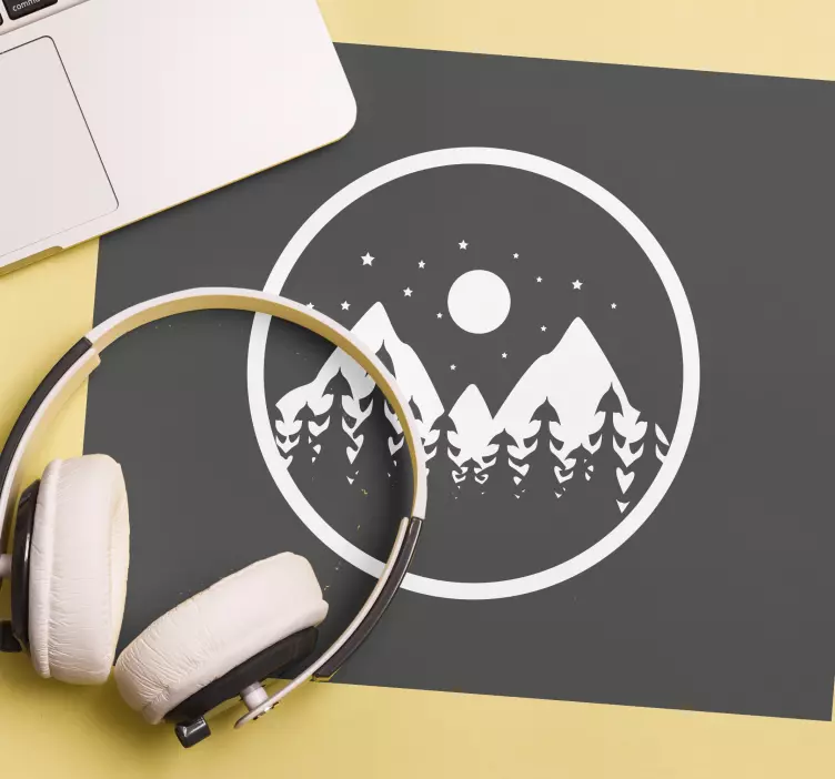 Tappetino mouse gaming vista panoramica montagna - TenStickers