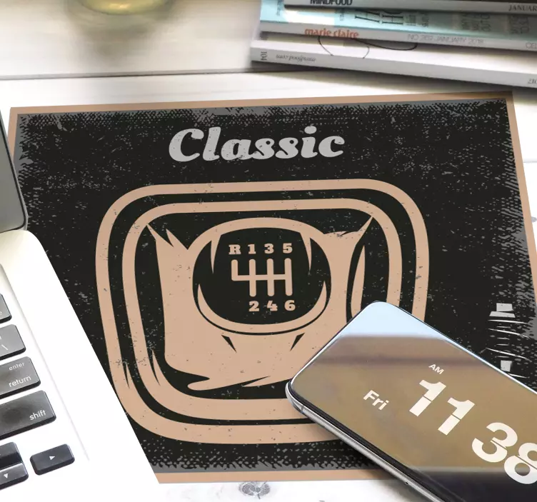 Tappetino mouse originale cambio classico - TenStickers