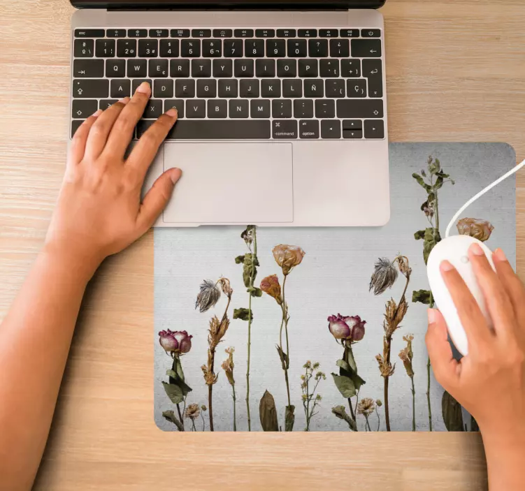 Tappetino mouse originale composizione floreale - TenStickers