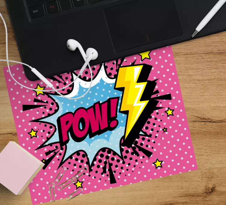 Tappetino mouse originale espressione comic colorata - TenStickers