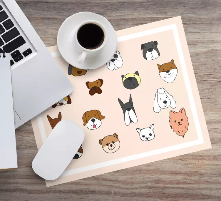 Tappetino mouse originale espressioni creature adorabili - TenStickers