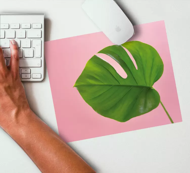 Tappetino mouse originale foglia di monstera - TenStickers